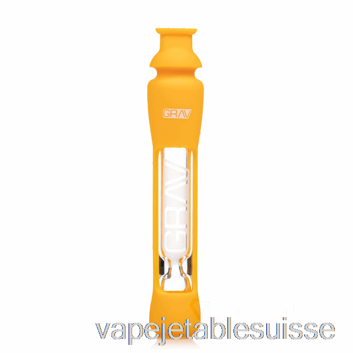 Vape Suisse Grav 12mm Dégustateur Avec Peau Silicone Jaune Moutarde